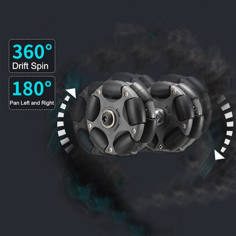 Brompton Omni Directional Wheels 58mm with 360-degree drift spin for enhanced mobility on folding bikes and electric bicycles