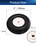 Ultra Lightweight 4 Inch RC Airplane Foam Wheel Tire Set With Plastic Hub 2 Pack PU Sponge Tire dimensions