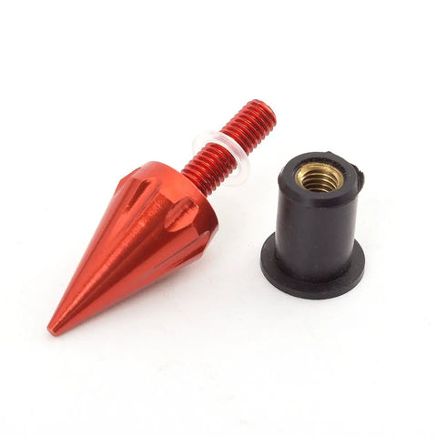 Orange CNC Aluminum Windshield Bolts Screws Nuts Set For Honda CBR 600RR 1000RR Suzuki GSXR 600 750 1000 Yamaha R1 R6 R6S Kawasaki ZX6R ZX9R ZX10R ZX12 High Strength Rust Resistant Motorcycle Hardware Kit