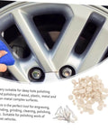 120 Pcs Wool Felt Polishing Wheel Set With Shank For Rotary Tools Buffing Wheels Kit For Metal Jewelry Watches And Industrial Grinding Accessories Pro Grade For Precision Finishing