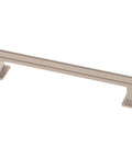 Brushed Nickel Cabinet Handles 5-1/16 Inch 128mm 10 Pack Recessed Square Drawer Pulls For Cupboards And Dressers Kitchen Cabinets Durable Metal Hardware With Fade Resistant Finish And Easy Installation.