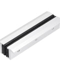 Aluminum Jaw With Rubber Pad for Woodworking and Workbench Vise Protection, Embedded Surface Mounted Jaws with Anti Slip Pad