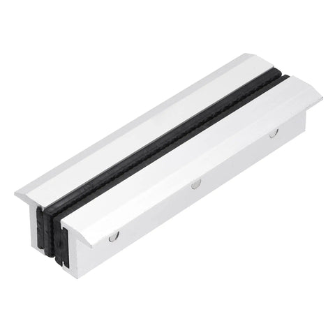 Aluminum Jaw With Rubber Pad for Woodworking and Workbench Vise Protection, Embedded Surface Mounted Jaws with Anti Slip Pad