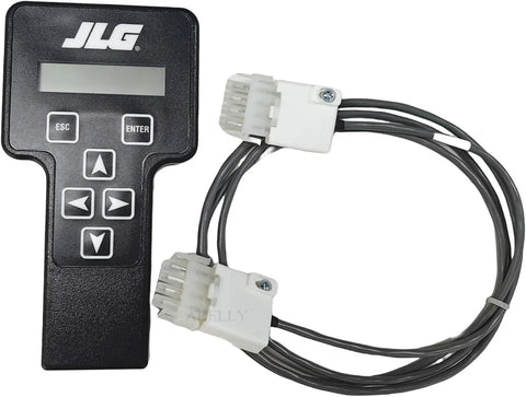 Pro Level Handheld Analyzer And Cable Kit For Heavy Equipment Straight Up Working Diagnostic Tool with display and connectors.