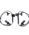 Direct Drop Front Abs Wheel Speed Sensor Pair Straight Swap Bolt Right In For Toyota Corolla 2009 To 2019 Matrix Pontiac Vibe, black sensor wires.