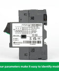 Heavy Duty 220V Electric Motor Circuit Breaker Hella Reliable Overload Protection Solid Molded Case Switch For Machinery back view with label details.