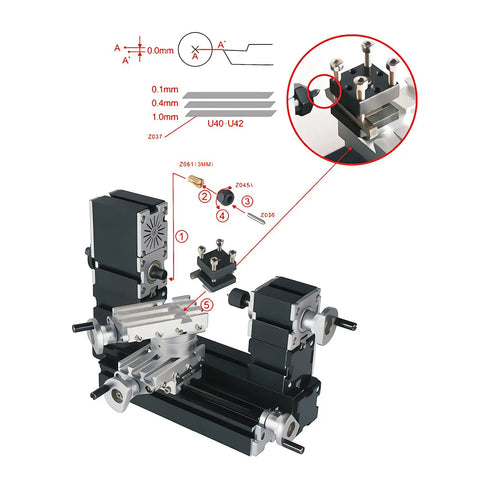 HUSHHAAMPP 12V Mini Lathe Machine High Speed Motor Turning Tool For Wood Plastic Soft Metal DIY Hobby Project 20M RPM Bench Top Craft Gear parts diagram and assembly overview