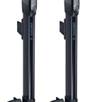 Set Of 2 Pro Level Magnetic Pool Gate Latches Black With Clear Lock Indicators, vertical adjustments for safety.