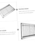 Steel Pigeon Cage Door With Secure Lock For Bird Loft Entry Gate shown with silver bars and frame