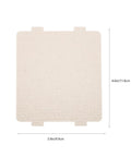 Single sheet from a 10 Pack Microwave Mica Insulation Sheets Heat Resistant Crisper Covers for microwave protection, 3.9x4.6 inches.