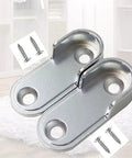 20 Pack Oval Closet Rod Brackets And Socket Ends With 40 Screws Included Zinc Alloy Rust Resistant Flanges For 18x35mm Aluminum Oval Rods Durable MoistureProof Mounting Hardware For Home Closet Organization Easy Install, zinc alloy bracket with screws