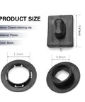 4 Pack Car Floor Mat Clips Set Durable Plastic Interior Fasteners Anti Slip Mats Retainers Universal Fit Black sizes