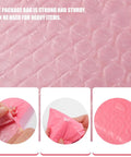 Close-up of Pink Bubble Mailers 60 Pack Self Seal Padded Shipping Bags 11x15cm Adhesive Envelopes material and texture view