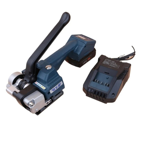 Portable Electric Strapping Machine With Two Batteries For PP PET Band Belt Packing Tools lightweight device with charger.