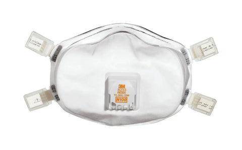 Lead Paint Removal N100 Respirator With Valve 8233 One Pack NIOSH Approved Cool Flow Exhalation Valve And Advanced Filter Media For Easy Breathing All Day Comfort Adjustable Nose Clip Soft Foam Face Seal