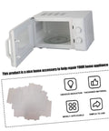 Open microwave showing Microwave Waveguide Cover Replacement No Hassle Install With High Temperature Resistant Mica Sheet for heat insulation