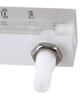 Colorful Acrylic Oxygen Flow Meter 3 To 30 LPM With Control Valve Adjustable Oxygen Flow For Industrial Use Oxygen Bar And Hospital Settings Easy To Read Durable LZQ 7 close-up of threaded outlet and clear 3-30 LPM acrylic body