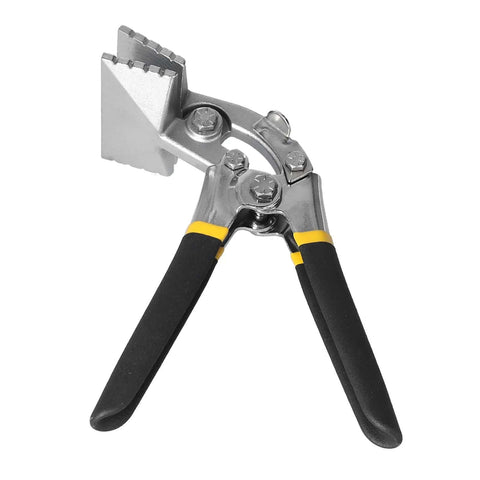 Alloy Steel Hand Seamer with folding pliers and rubber grip for sheet metal bending in HVAC window design 80mm straight or 80mm bent