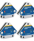 Heavy Duty 28lb Welding Magnets Set With Four Magnetic Clamps A Workhorse 3 Inch Reach 45 90 135 Degree Angles