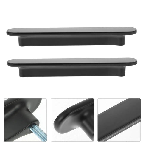 Black Arc Brushed Kitchen Cabinet Handles 2 Pack, 96mm Drawer Pulls For Cabinets, Bathrooms, And Bedroom Furniture Hardware, Easy Swap And Upgrade