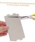 Cutting 12 Piece Mica Plate Sheet Set For Microwave Waveguide Cover Replacement Parts Heat Resistant