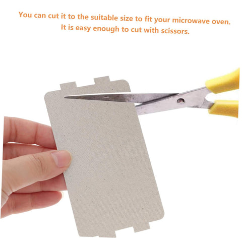 Cutting 12 Piece Mica Plate Sheet Set For Microwave Waveguide Cover Replacement Parts Heat Resistant