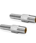 Marine Anti Siphon Valve Replacement For Boat Fuel Tank Pickup Tube With 1/4 Inch NPT And 3/8 Inch Hose Aluminum 2 Pack One Way Fuel Fitting