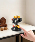 Portable Aluminum Alloy Drill Press Vise With Suction Base, Table Bench Clamp For Jewelry Making And Hobby Crafts, Small Parts Holding, Mini Workbench Vise For Workshop, Lightweight Yet Rugged And Easy Mount, suction base on table holding walnut