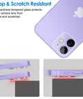 Camera Lens Protector For iPhone 11 6.1 Inch And iPhone 12 Mini 5.4 Inch, 9H Tempered Glass showing drop and scratch resistance