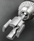 Close-up of the Badass Integrated Thread Cutting Tool For Half Inch And Three Quarter Inch Pipes showing detailed die mechanism.