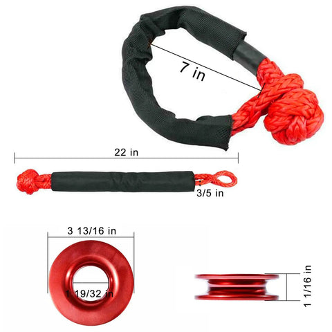 Ultra Tough 41000 Pound Recovery Ring Crafted From Aircraft Grade Aluminum For Winch Snatch Operations With Synthetic Rope