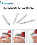 Detachable screws for 25 Pack 3 Inch Brushed Nickel Cabinet Pulls with zinc alloy base and easy grip T bar style handle
