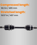 Front Left And Right CV Axle Drive Shaft Kit For Honda FourTrax 300 TRX300FW 4x4 ATV 1988-2000 Direct Fit Premium Replacement