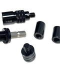 Aluminum Threaded Retrofit Quick Change Coupler 3/8 Inch With Threaded Male Mounting Stud for IO Vector Utility Bars IO-C Clamps IO Desk Mounts