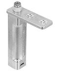 Kickass Replaceable Stainless Steel Freezer Door Hinge Anti-Rust Replacement For Small Refrigerator Model HW-02 close-up showing metal bracket design.