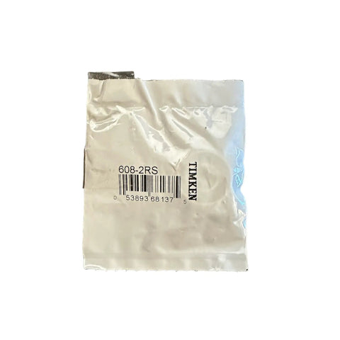 Sealed package of 2 Pack 608-2RS Radial Deep Groove Ball Bearing With Double Seals 8mm ID 22mm OD 7mm Width Straight Bore