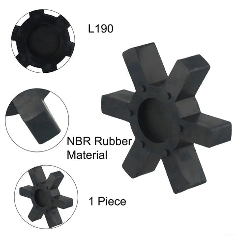 Heavy Duty L190 Jaw Coupling Insert 113mm By 22mm Fits L190 L Jaw And TB Woods Flexible Couplers For Industrial Machinery Drives Conveyors Pumps Built Tough For Real World Use, NBR rubber, 1 piece