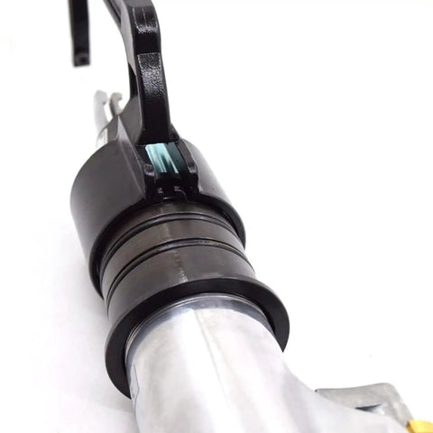 Air Powered Spot Weld Drill For Auto Body Sheet Metal Repair Pro Grade, 1800 RPM Welder With Four Bit Set, close-up metal head