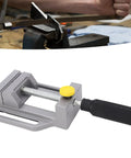 Drill Press Vise Aluminum Alloy Mini Bench Clamp For Precision Drilling Engraving And Polishing Pro Grade Heavy Duty Woodworking Tool Ideal For Woodworking Projects Like Wooden Boxes Photo Frames Birdhouses Mailboxes Drawers Cabinets And Furniture gray mini vise with handle