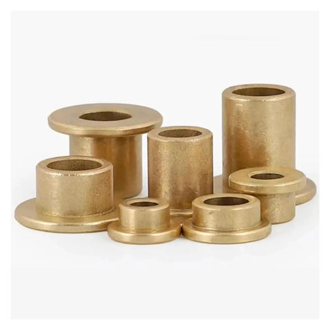 Pro Grade Self Lubricating Brass Flanged Bearings Kit For Precision Machinery And Household Appliances With Powder Metallurgy Bronze Bushings In 2mm 3mm 4mm 5mm ID For Smooth Quiet Operation And Low Friction, assorted brass flanged bushings