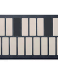 Top view of Electronic Drum Pad With One Octave Expansion Module And Smart Fabric Technology Charcoal Finish Expand To Three Four Or Five Octaves Eight Bit Processor Locking Modules For Flexible Studio And Stage Sets Pro Gear Ready.
