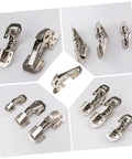4 Inch Stainless Steel Wardrobe Door Hinges 4 Pack With Soft Close Damping Self Closing Cabinet Hinges assorted views