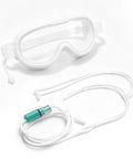 2-In-1 Hydrogen Inhalation And Eye Care Mask with white silicone goggles and breathing accessory, ergonomic design for home use