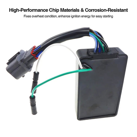 Close-up of Beefed-Up Rancher 350 CDI Box Upgrade For 2000-2005 TRX350 ATV TE FM TM FE Models, 10 Pin DC Ignition Replacement