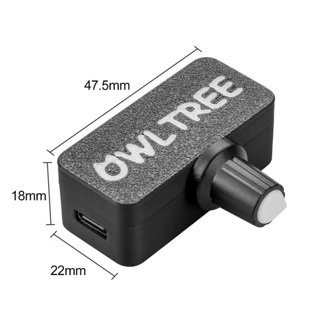 4 Pin 12V PWM Fan Controller With Type C USB Power Cable And 4 Pin 5 Way PWM Fan Splitter Hub, black plastic, 47.5x22x18mm