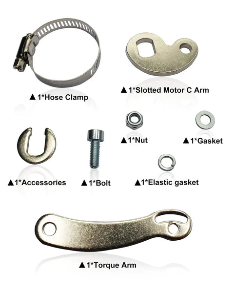 Torque Arm Conversion Kit For Electric Bicycles M14 Shaft Fit Universal Torsion Arm Safety Upgrade For E Bikes Durable Steel Build With Easy Install And Real Solid Shaft Protection, steel parts set
