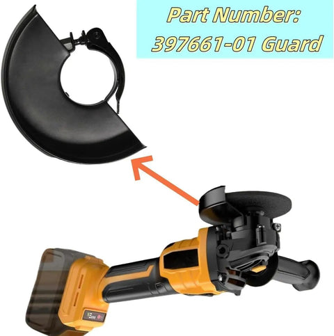 Grinder Guard Five Inch And Four And A Half Inch Replacement Part 39766101 For DeWalt Angle Grinders Fits D28402 DC413 D28402N.