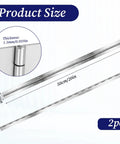 Heavy Duty Stainless Steel Piano Hinges, 2 Inch By 20 Inch Continuous Cabinet Hardware shown with size and thickness details.