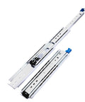 Legit Heavy Duty Bottom Mounted Drawer Slides Featuring Straight Up Smooth Push To Open Rebound Mechanism, metal, designed for concealed cabinet hardware.