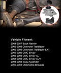 Chevy 4WD Front Differential Axle Actuator Disconnect Housing Replacement For Trailblazer Envoy Bravada Ascender 9-7x 2002 2009 Intermediate Shaft Bearing Assembly Upgrade Easy Install undercarriage view